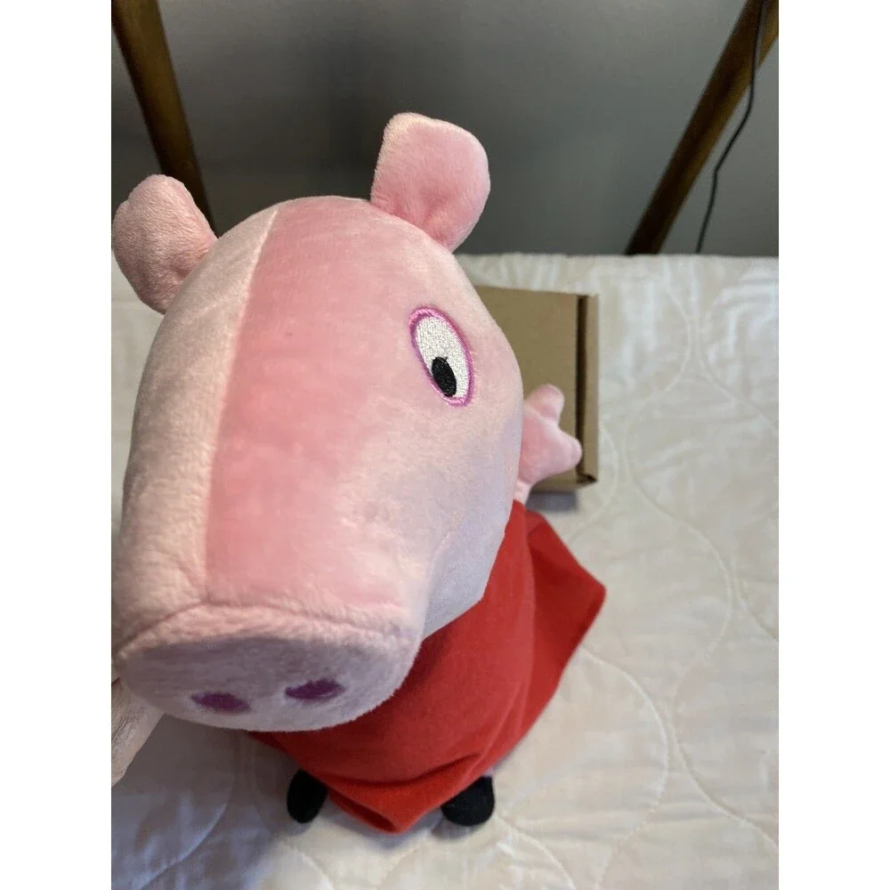 Peppa Pig Plush Stuffed Animal Animated Multicolor 9.5in Talks Working Tested